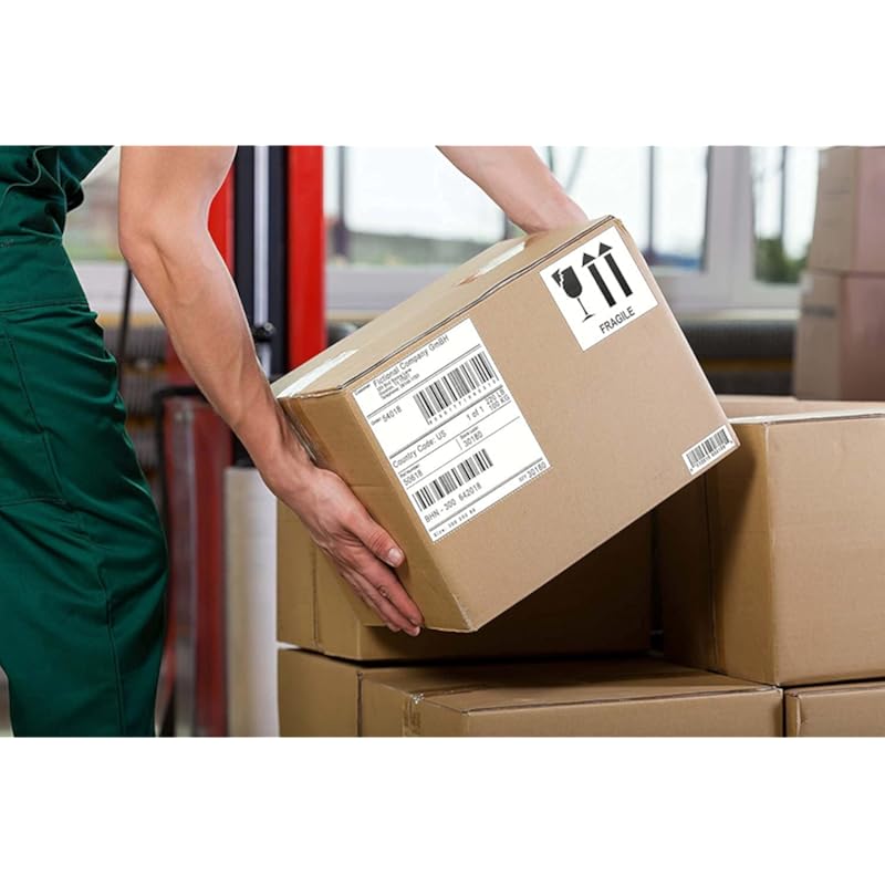 True-Ally Direct Thermal Barcode Labels Stickers - 4"" X 6"" (4 X 6 Inches -250 Label Per Dt Roll) Used For Printing