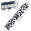 10 Sheets Nail Transfer Stickers Black White Lace Starry Sky Hollow Out Decals, Romantic Nail Art Decor for Wedding Manicure