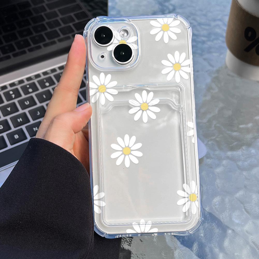 Card Phone Case for iPhone 11 13 XR 15 14 Pro Max iPhone 12 16 7 8 Plus XS Max Samsung S24 S23 A15 A55 A05 A54 Redmi 12 13C 13 9 Cartoon Protection