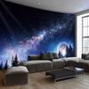 [1pc Galaxy Tapestry] 1pc Extra Large Galaxy Starry Sky Moon Night Scene Polyester Tapestry | Aesthetic Wall Hanging, Birthday