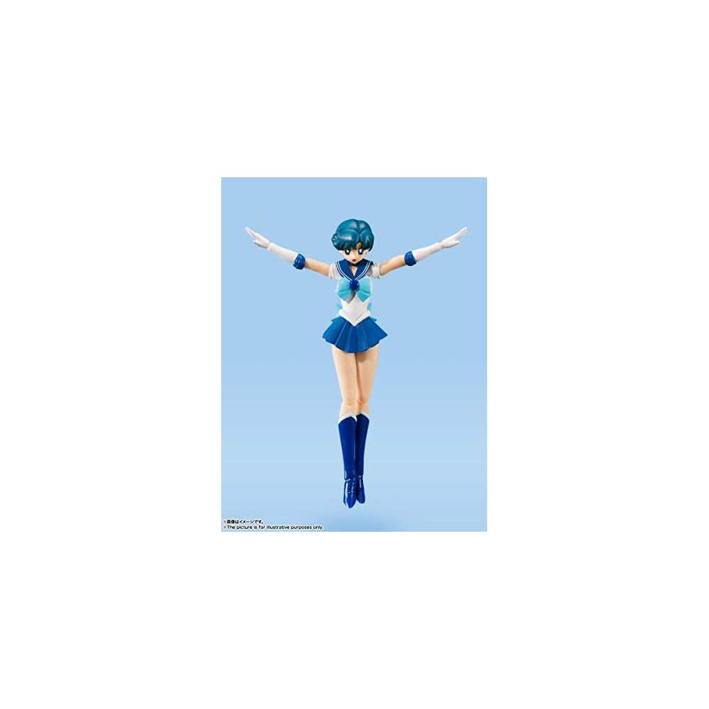 S.H.Figuarts Pretty Guardian Sailor Moon Sailor Mercury -Animation Color Edition- (Rerelease) Approximately 140mm PVC & ABS Painted Movable Figure