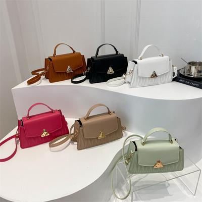 Korean New Handbag Women's Bag Women's Style  Personalized  Simple and Beautiful One-shoulder Crossbody Bag Small Square Bag
