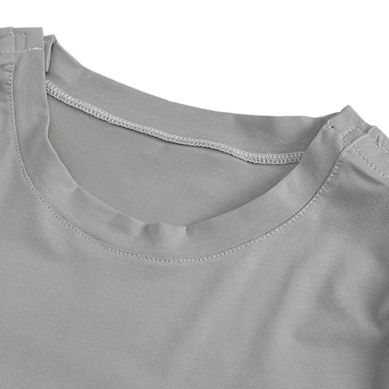 Summer Short Sleeved Hospital Gown Pure Cotton T-shirt Top Easy To Wear Take Off Postoperative Rehabilitation Clothing for Fully Open Fractures
