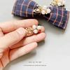 10PCS Pearl Flower Rhinestone Buttons Sparkling Crystal Hairpins Decoration Clothes Sewing Accessories