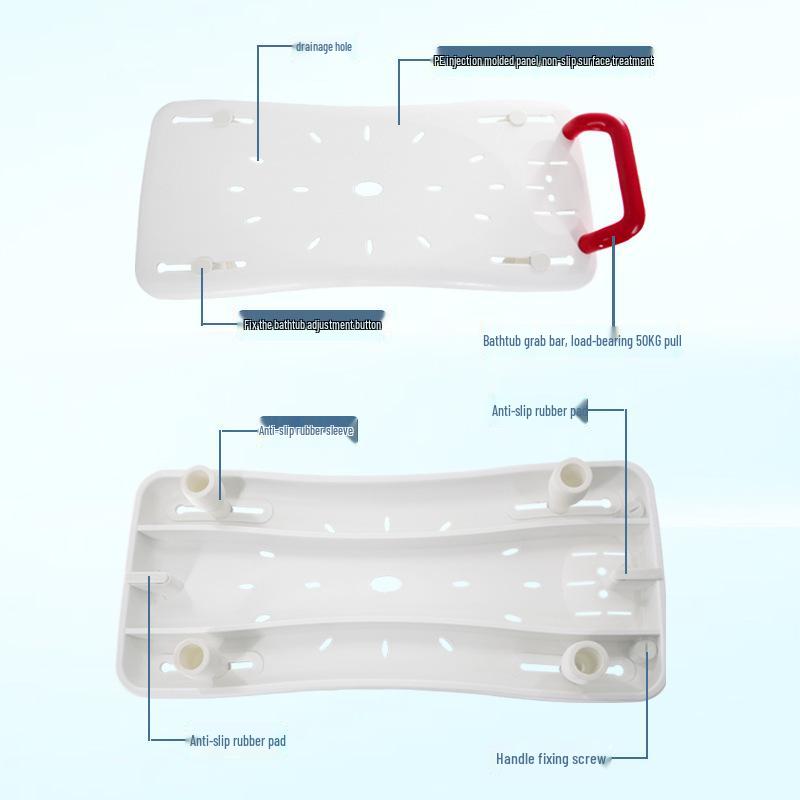 Non-Slip Bathtub Seat for the Elderly: Shower and Bath Chair/Stool