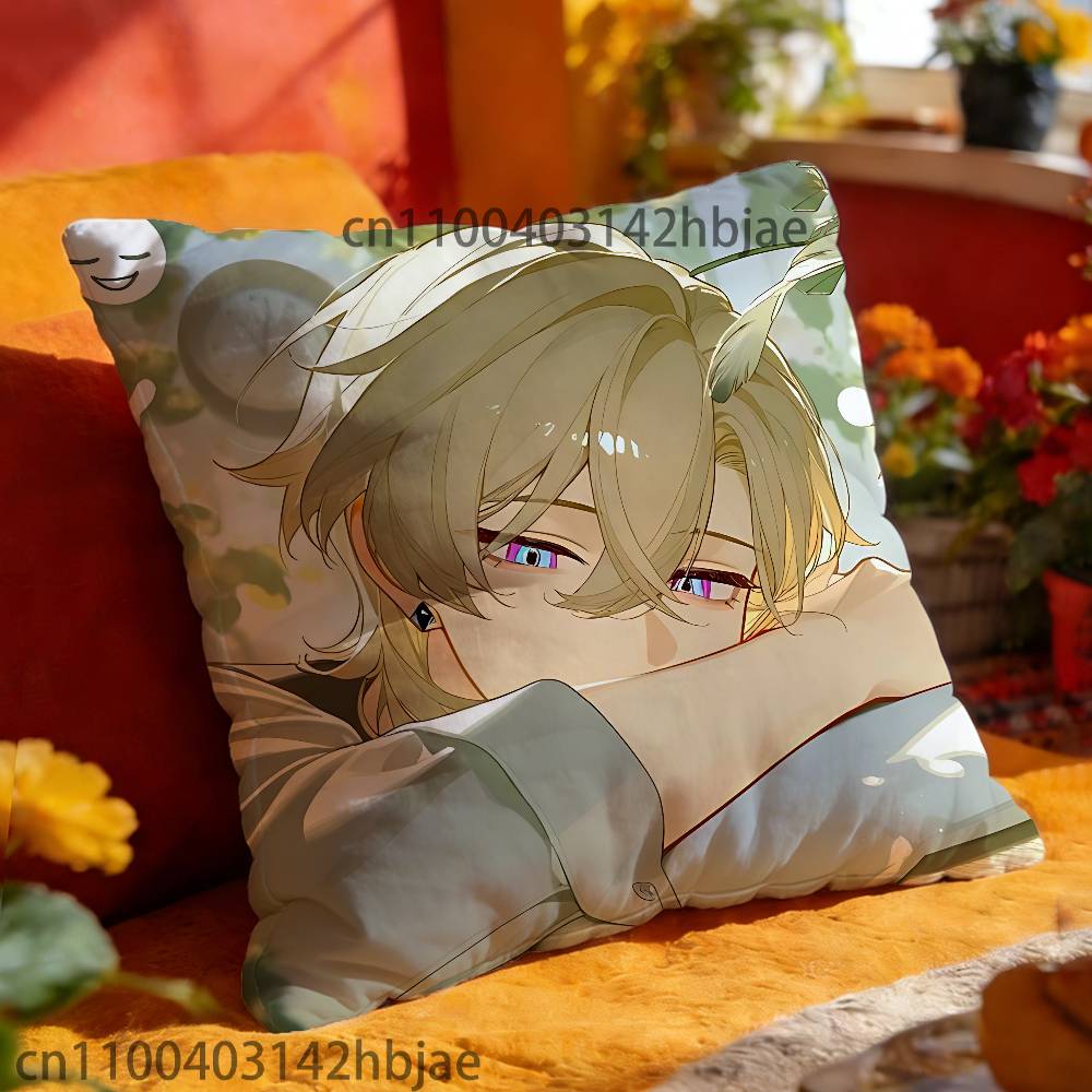 Aventurine HSR Pillow Case Print Polyester Fiber 40X40 cm Home Sofa Throw Cushion Cover Decoration