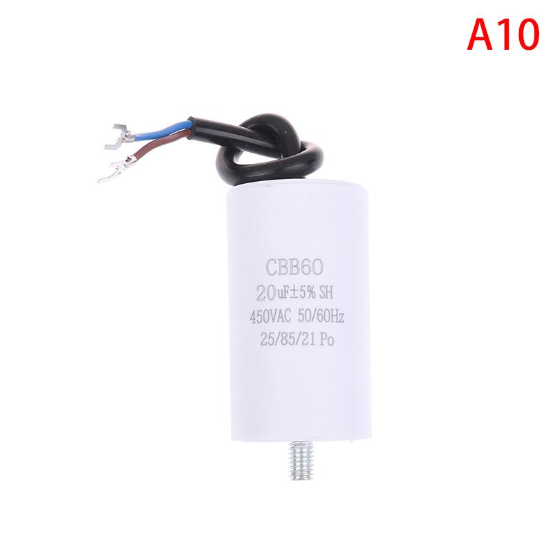 1Pc Cbb60 Motor Run Capacitors 450Vac Electric Replacement Starting Capacitor 5% For Washing Machine 450V 4Uf-100Uf