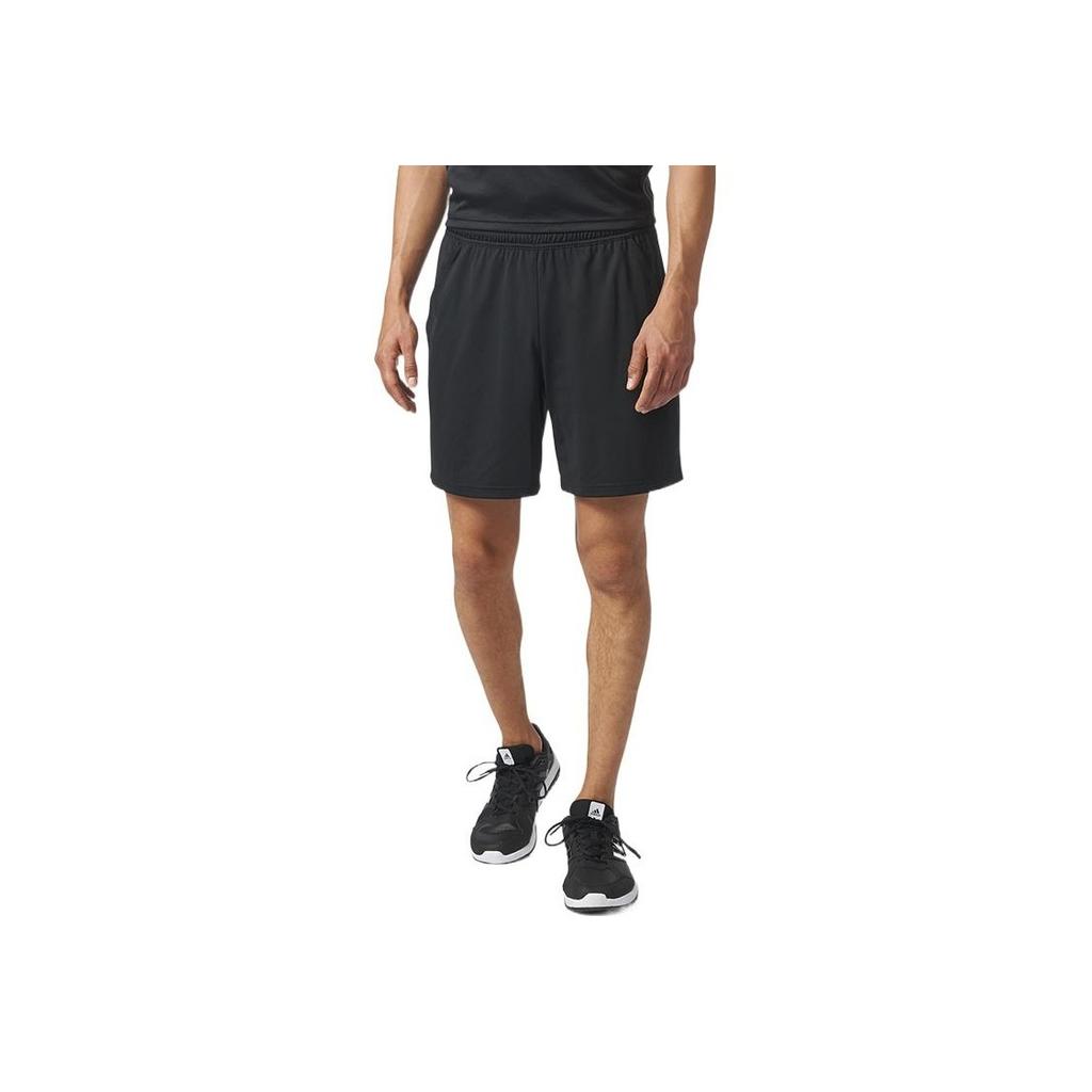 Adidas Solid Color Elastic Waist Casual Shorts Men Bottoms Black BR2565
