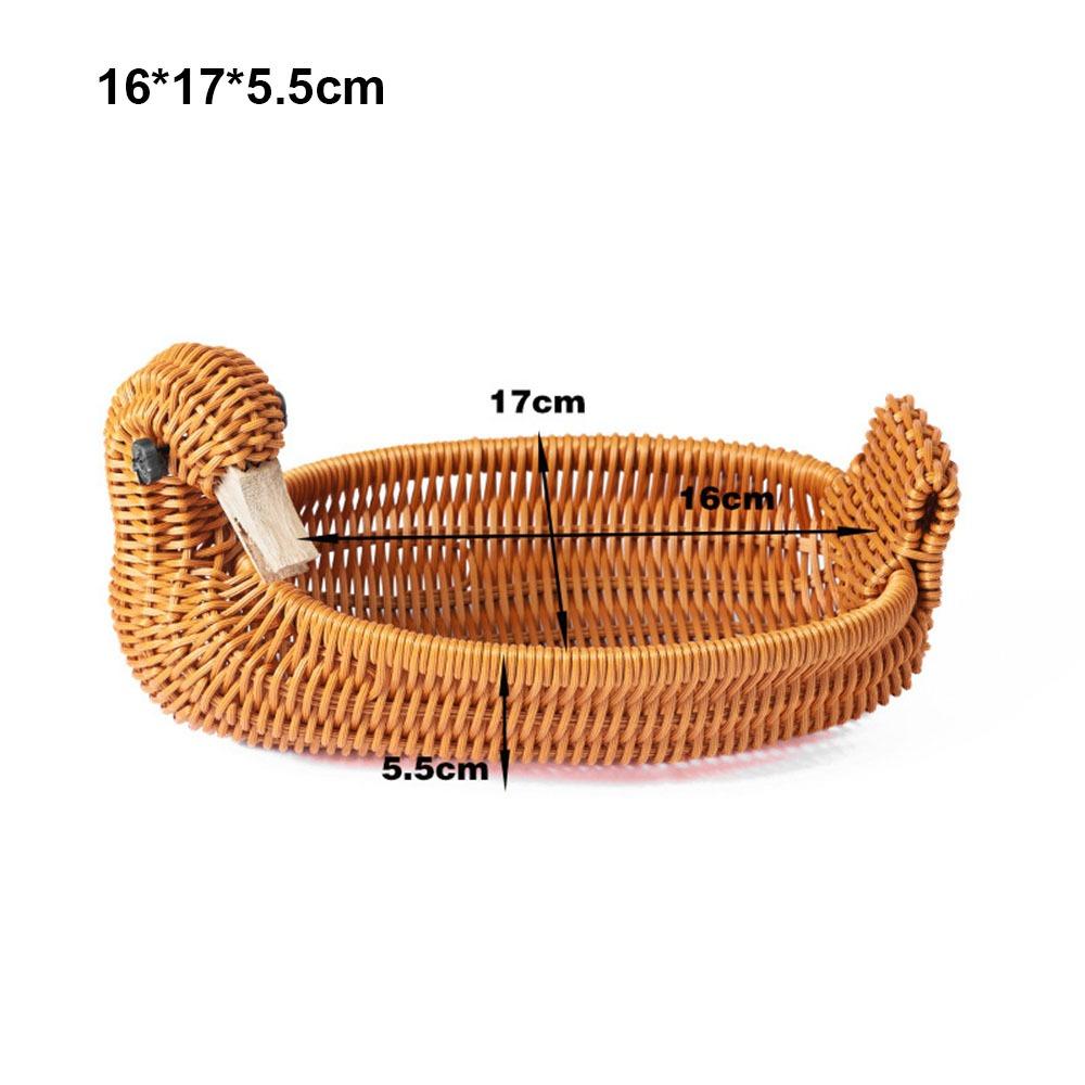 Multistyles Storage Rattan Woven Tea Tray  Restaurant Serving Tabletop Display
