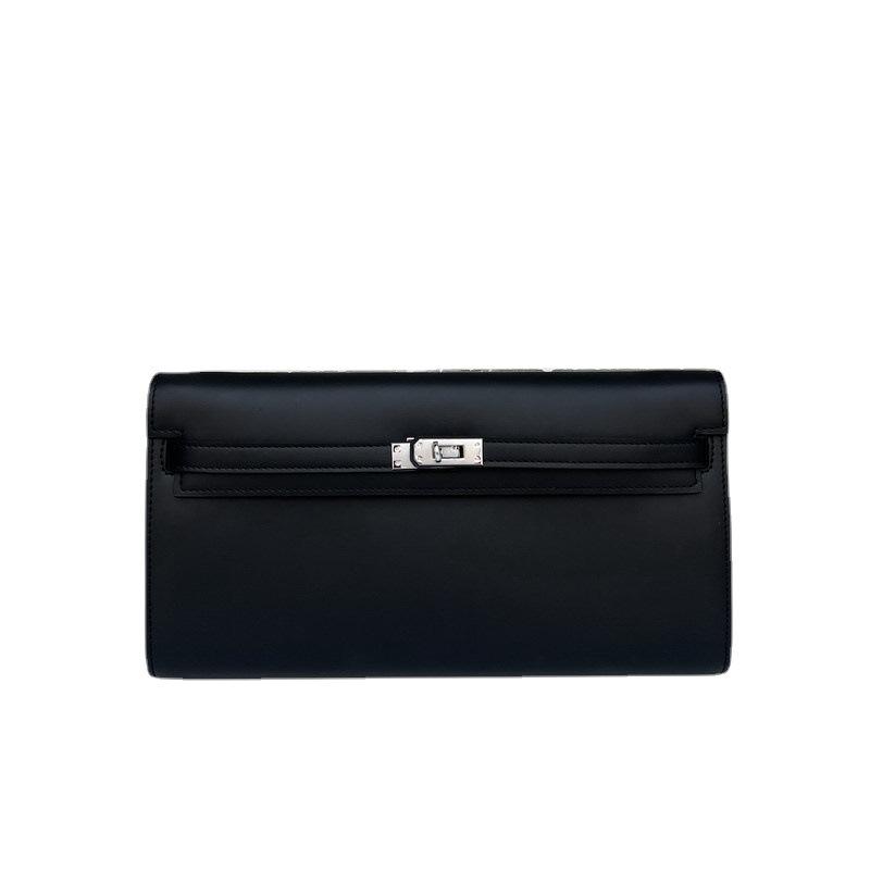 High-quality New Fine Plain Weave Glossy Leather Wallet, Diagonal Straddle Women's Bag In Hand