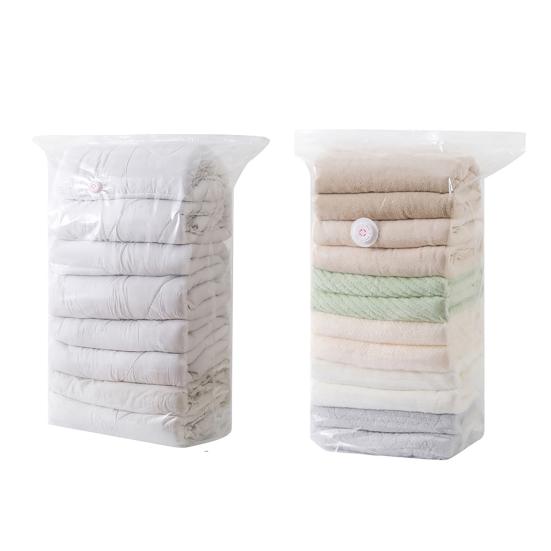 No Pump Vacuum Storage Bags Durable Reusable Oversized Cube Design Easy Compression Saves