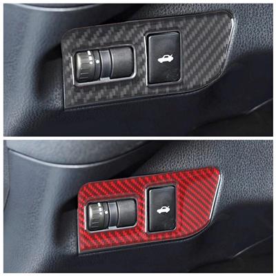 Koolstofvezel Kofferbak Schakelpaneel Decoratieve Cover Trim Strips Decal Stickers Voor Subaru BRZ 86 Auto-interieur
