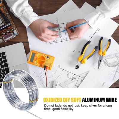 10m Flexible Aluminum Wire 1.0/1.5//2.0mm Anadized Aluminum Wire Soft DIY Jewelry Craft Versatile Painted Aluminium Metal Wire