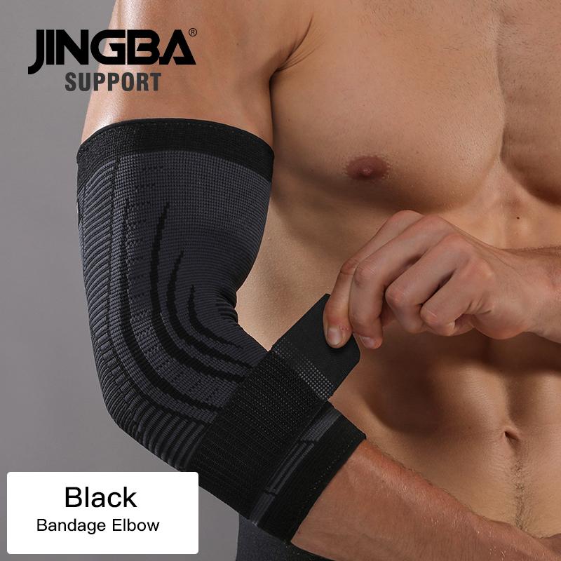 JINGBA SUPPORT 1PCS Football Ankle support+Basketball knee Pad Elbow brace support protector +Wristband boxing hand wrap Support