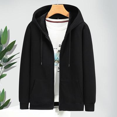 Herren Übergröße Fleecegefütterter Reißverschluss-Hoodie - Dick, lockere Passform für Herbst und Winter