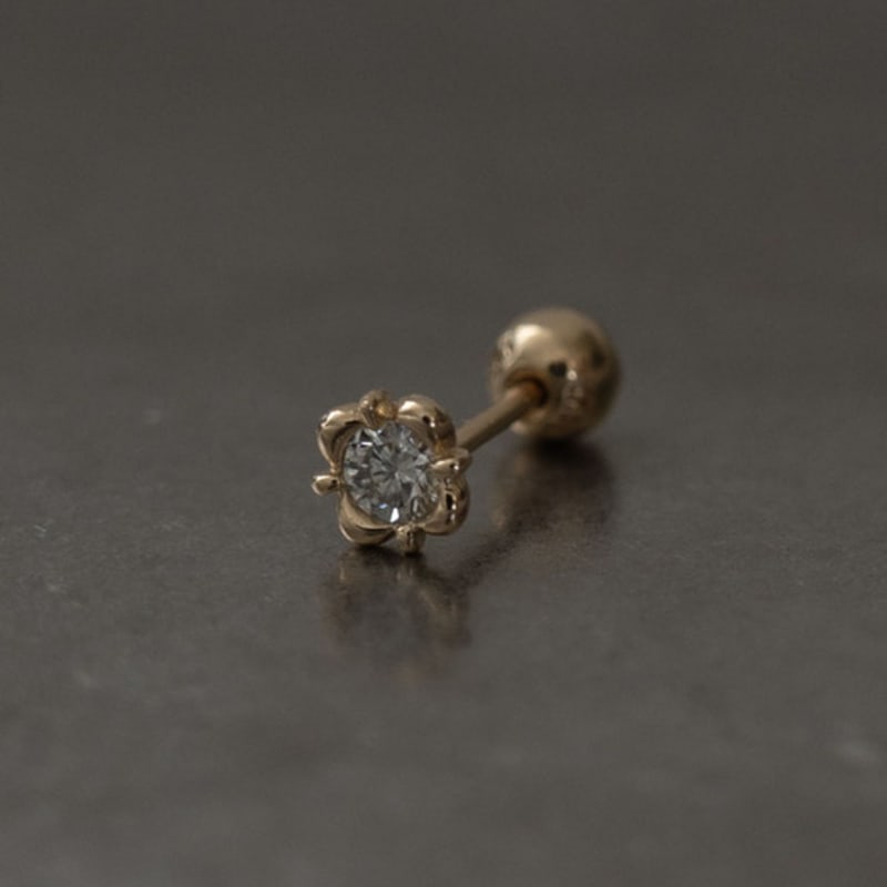 Youngglow 14k Frame Lab Diamond Piercing
