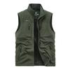 Outdoor Photography Vest Men'S Autumn And Winter MultiPocket MiddleAged And Young Loose Large Size Vest Tooling Casual Jacket