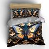 Elegant Butterfly-Themed Decorative Set Exquisite Three-Piece Bedding Set Gift For Kids And Adults