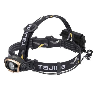 TJM Design Tajima LED Stirnlampe E502D Set LE-E502D-SP dedizierte Aufladung schwarz gold