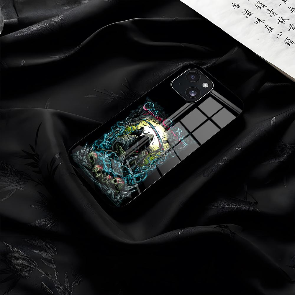 

C-Children Of Bodom Phone Case For IPhone 17 Pro Max 16 15 14 Pro Max 13 11 Plus Glass Cover iPhone 15 Pro
