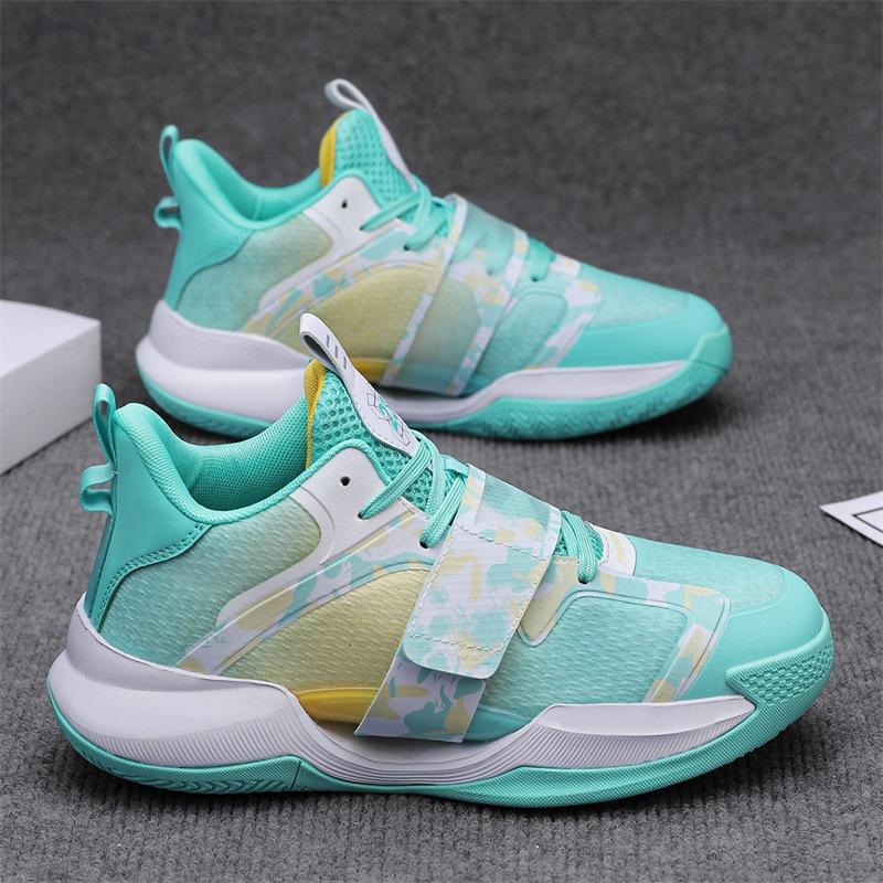 Basketball Shoes Men's Parent-child Velcro Chinese Trend Sports Shoes Women's White Casual Shoes Students Outdoor Boots
