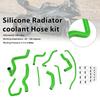 Silicone Radiator Coolant Hose Kit For Kawasaki Ninja 636 ZX-6R 09-26 Green