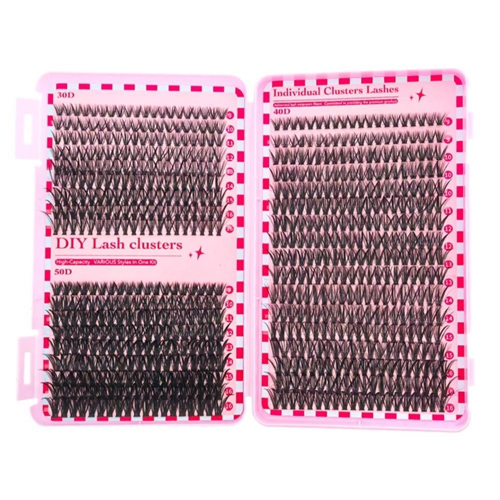 700 Clusters/Box Curvature D Dense Grafted False Eyelashes 9-16MM DIY Lashes Extension  Daily