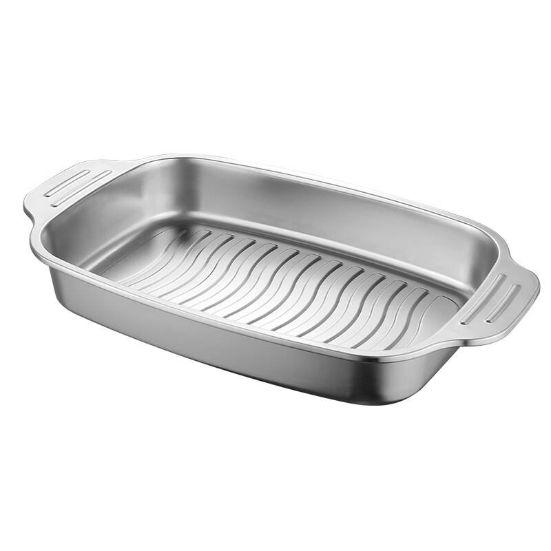 ZISIZ Commercial Stainless Steel Roasting Pan
