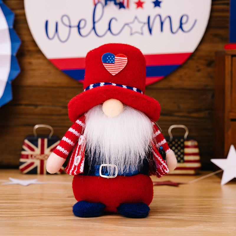 Day Independence Delightful Themed Gnome Figurine Rudolf For Festive Home Or Event Decoration