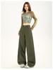 American Retro High-Rise Scimitar Jeans - Women's Autumn Wide-Leg Slimming Pants