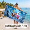Personalized Beach Towel,Pocoyó Custom Printed Name Text, Super Absorbent Towel For Beach Vacation