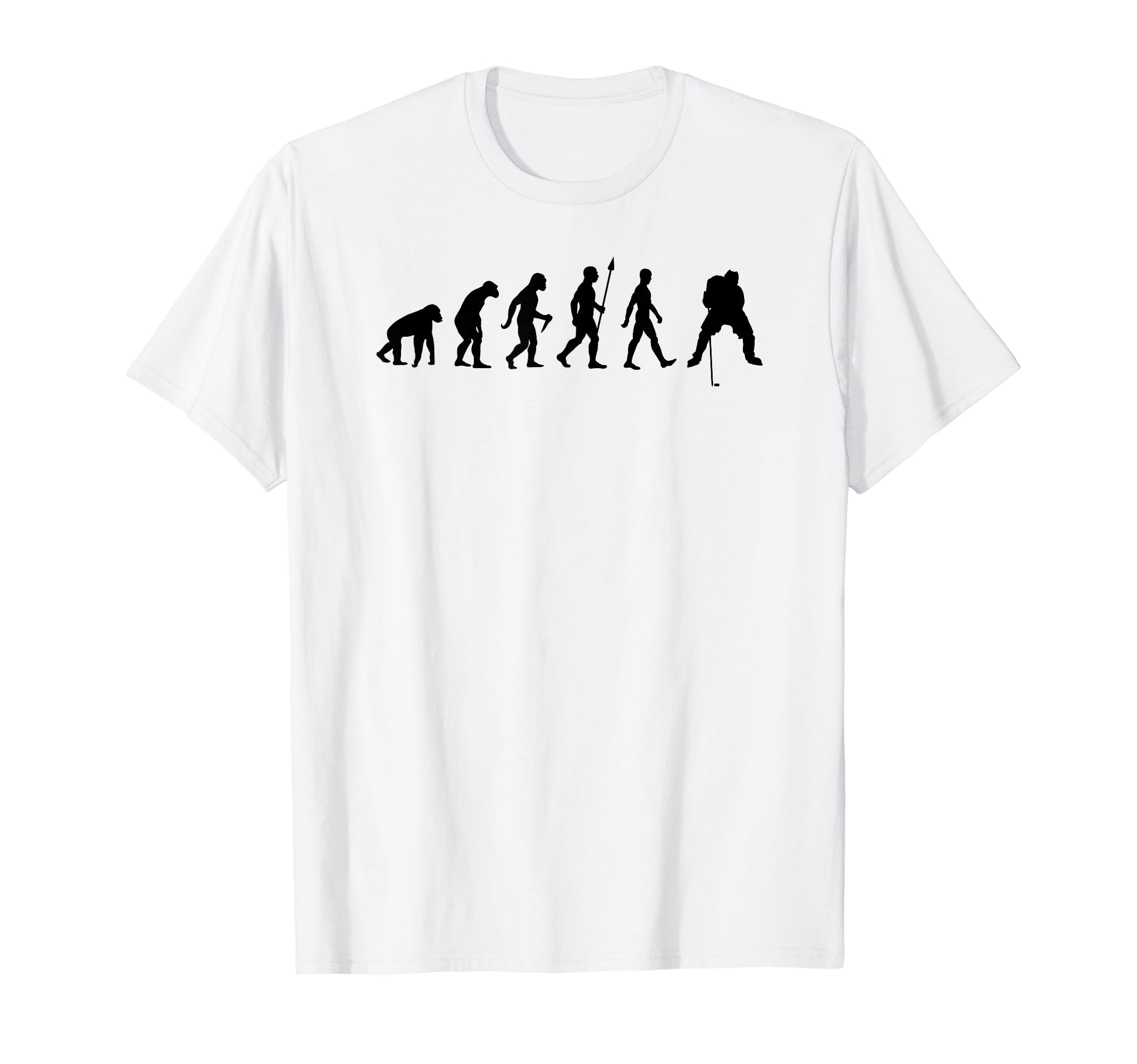 

Human Evolution T-shirt Ice Hockey Version T-shirt