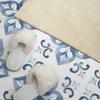 Self-adhesive Vinyl Panel with Print 120x60 cm Floral Pattern on Tiles