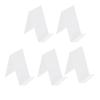 5 Pcs Acrylic Book Nail Art Display Holder Transparent Multifunctional Book Display Easel Holder