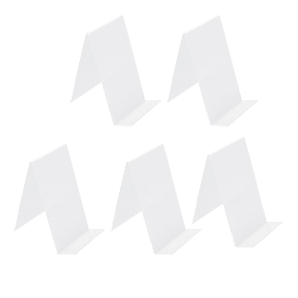 5 Pcs Acrylic Book Nail Art Display Holder Transparent Multifunctional Book Display Easel Holder