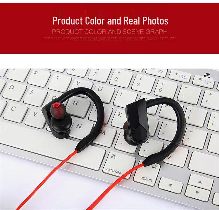 Hongxing Bluetooth Ear-hook Sports Earphones - Dual Ear, Wireless, Stereo Sound, Model K98