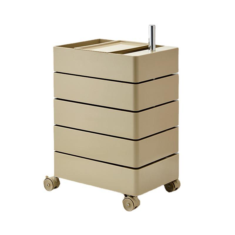 Nordischer rotierender Aufbewahrungsschrank: Verstellbarer Nachttisch & Kosmetik-Organizer