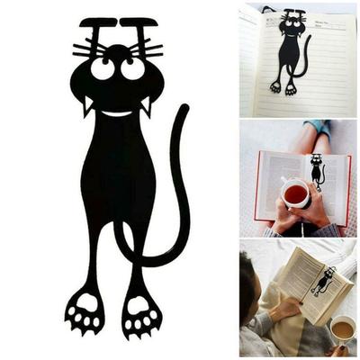 Yaratıcı Kırtasiye Ayraçları Meraklı Kedi Ayraç Funny Akrilik Kitap Klipsi Okuyucular İçin Şeffaf Sayfa Tutucu Kitap Severler