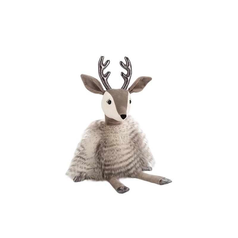 JELLYCAT Рождественская Серия Малиновка Олень Коричневые Куклы Плюшевая Кукла 42 см Высота ROBY2R