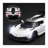 1:32 Koenigsegg Jesko Alloy Diecast Sports Car Model with Sound and Light Pullback, Black