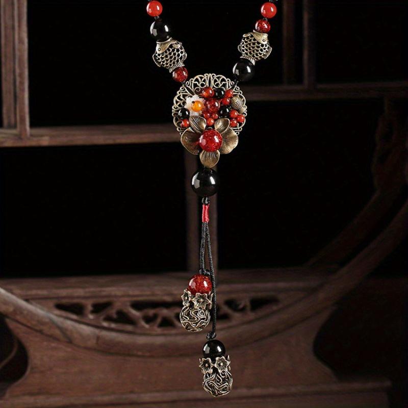 

Модное ожерелье для женских украшений красный