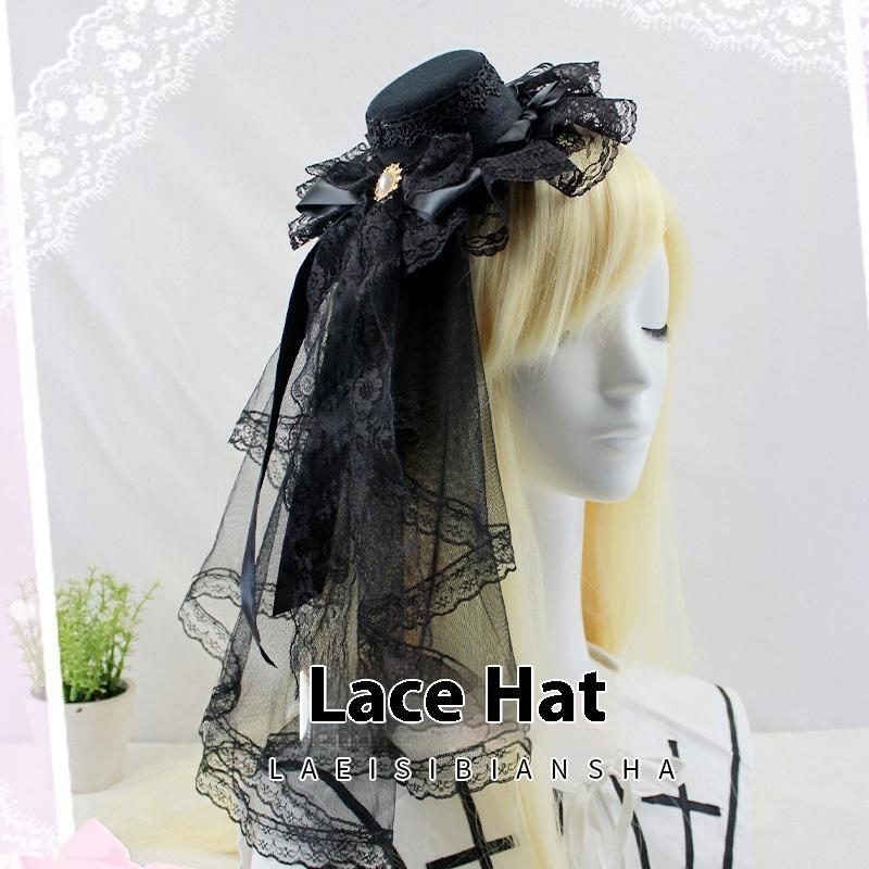 Gothic Veil Rose Mini Top Hat Black Or White Elegant Fashion Hat For Daily Wear Halloween Thanksgiving Gift