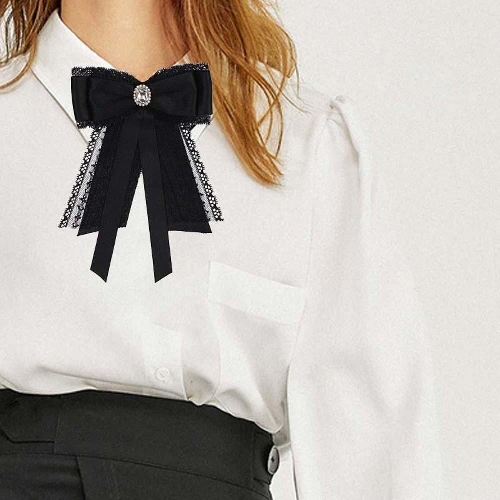 Tassels Pearls Tie Rhinestone Decoration Shirt Tie Hand-beaded Lace Necktie JK Uniform Decoration