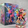 High-Quality Anime One Piece Wano Country War Three Captains Figure Straw Hat Luffy Eustass Kid Statue Collection Ornament Gift