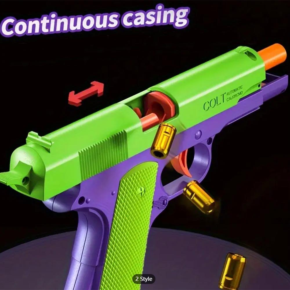 M1911 Automatic Shell Ejection Soft Bullet Colt Toy Gun Pistol for Boys Adults Outdoor Games