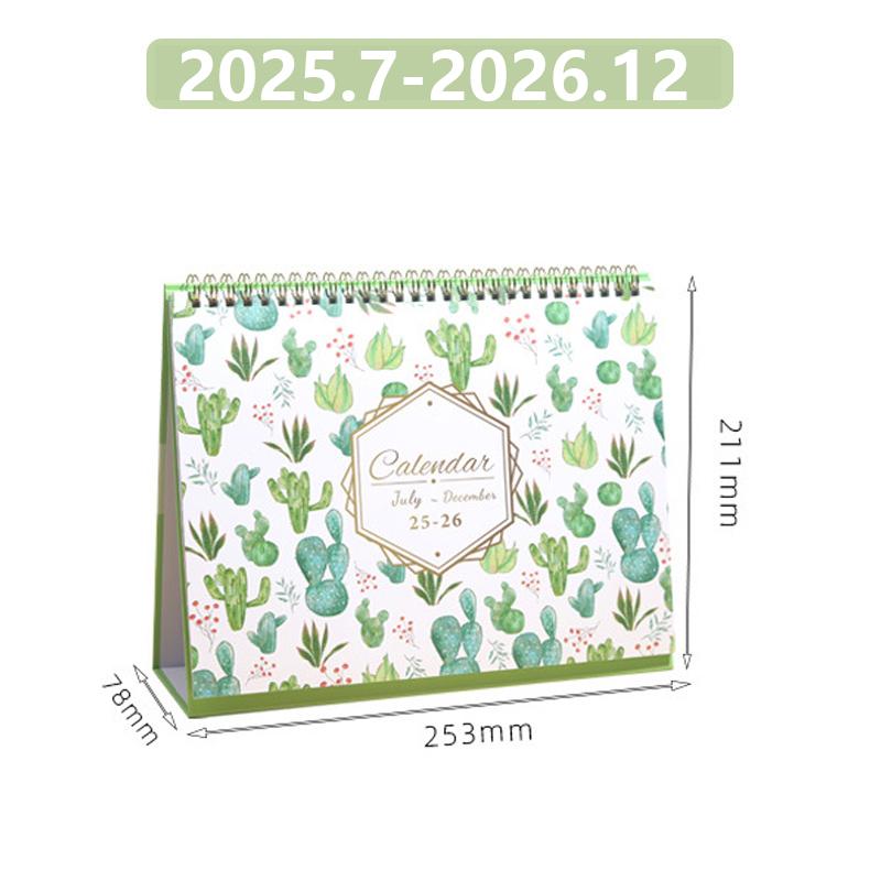 2026 Small Desk Calendar Mokani Standing Desktop Calendar July 2025-December 2026 Academic Flip Calender For Student Home