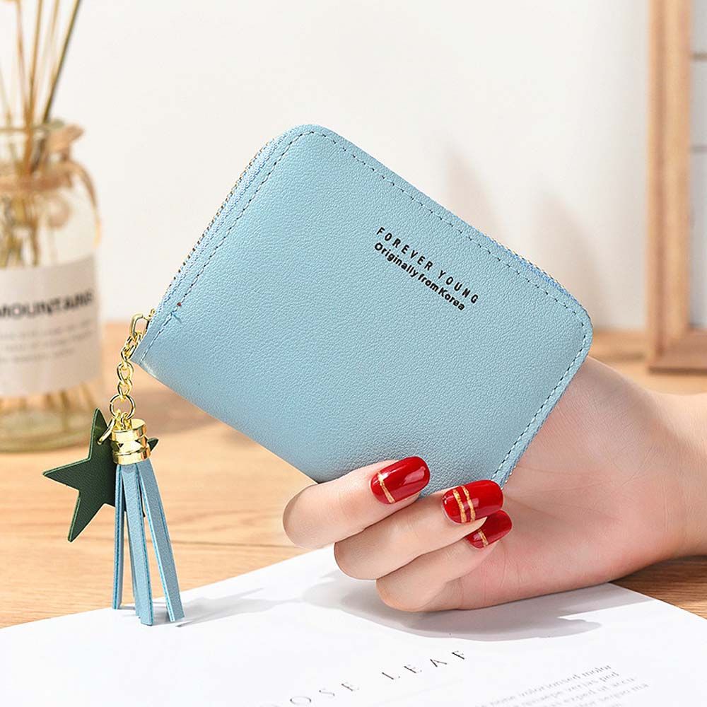 Tassel Letter Multifunctional Handbag Korean Money Bag Women Wallets Small Coin Purse Card Holders