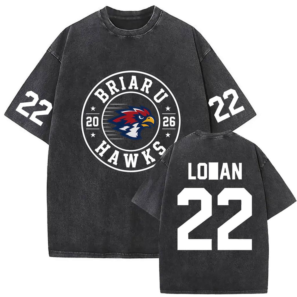 Vintage Washed Briar Hockey Gramham 44 Off Campus TV Series T Shirts Mens Summer Clothing Fashion Cotton Short Sleeve Tshirts