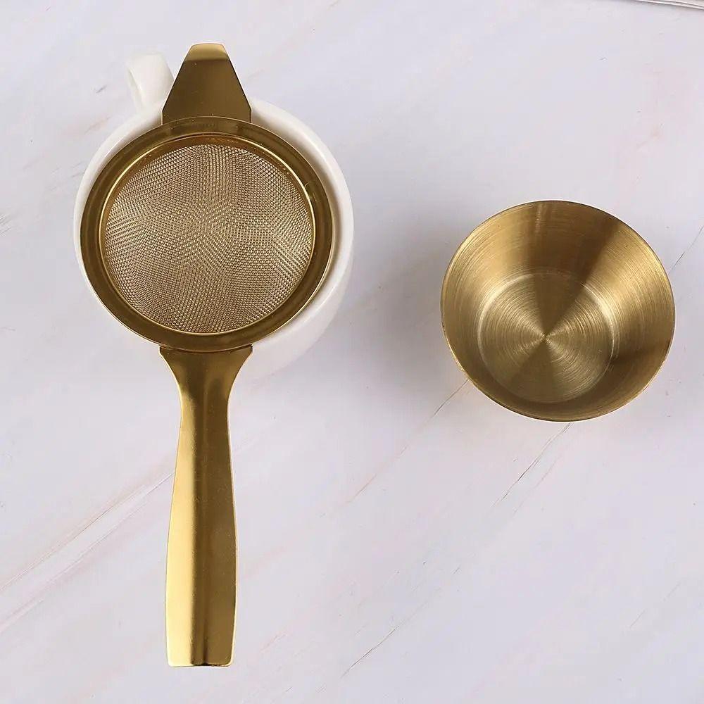 Easy Clean Hanging Tea Strainer Stainless Steel Tea Infuser with Drip Bowl  Restaurant