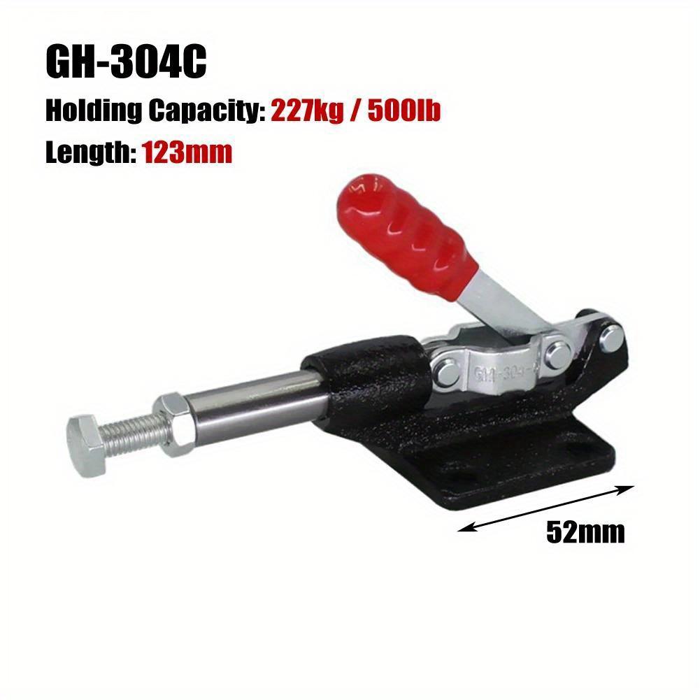 

GH-304 Quick Release Toggle Clamp 500-800lb Antislip Vertical Toggle Clip Woodworking Carpentry Clamping Tools GH-304C